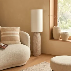 Vloerlampen|Ygo Vloerlamp KEHAY Keramiek Beige