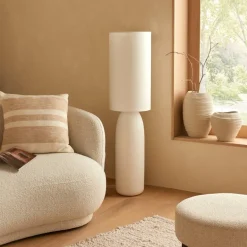 Vloerlampen|Ygo Vloerlamp KEHAY Keramiek Wit