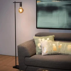 Vloerlampen|Ygo Vloerlamp LEANNE Zwart