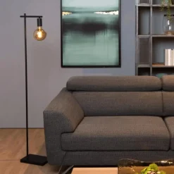 Vloerlampen|Ygo Vloerlamp LEANNE Zwart