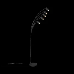 Vloerlampen|Ygo Vloerlamp MARLEY 5Del. Met. Zwart