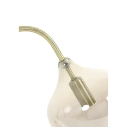 Vloerlampen|Ygo Vloerlamp RAKEL Ant. Brons/Glas Smoke