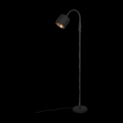 Vloerlampen|Ygo Vloerlamp TOMMY 1Del. Met. Mat Zwart
