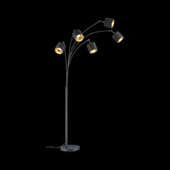 Vloerlampen|Ygo Vloerlamp TOMMY Zwart
