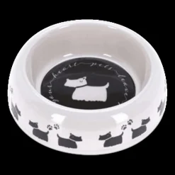 Voederbakken|Ygo Voederbak PETTY Mel. Ø18 Wit/Zw Ass.