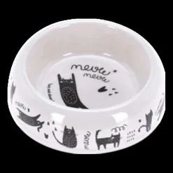 Voederbakken|Ygo Voederbak PETTY Mel. Ø18 Wit/Zw Ass.