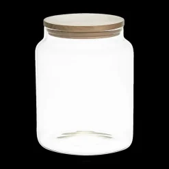 Bewaaraccessoires|Ygo Voorraadbokaal EMMEK 2.4l Glas/Hout