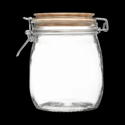 Bewaaraccessoires|Ygo Voorraadpot HOMEMADE 0.75l Glas/Hout