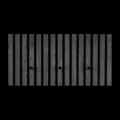 Opbergen|Ygo Wandkapstok GRACE 3 haken Zwart