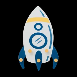 Decoratieve Accessoires|Tapijten |Ygo Wandkapstok IN SPACE Raket Hout