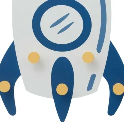 Decoratieve Accessoires|Tapijten |Ygo Wandkapstok IN SPACE Raket Hout