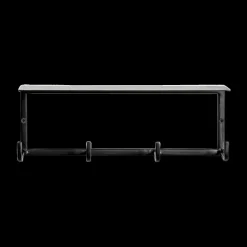 Opbergen|Ygo Wandkapstok TRENTON Zwart, B30-H10-D8