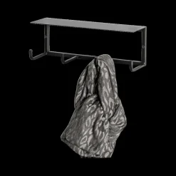 Opbergen|Ygo Wandkapstok TRENTON Zwart, B30-H10-D8