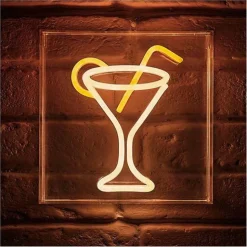 Wandlampen|Neonverlichting|Ygo Wandlamp COCKTAILGLAS Neon