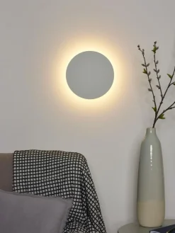 Wandlampen|Ygo Wandlamp EKLYPS Ø25cm Wit