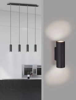 Wandlampen|Ygo Wandlamp MARLEY Metaal Zwart