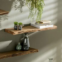 Wandrekken|Ygo Wandplank MARKAS Massief acacia naturel