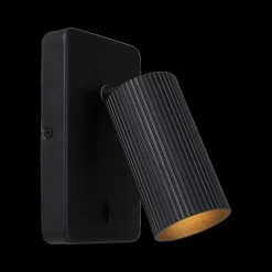 Wandlampen|Ygo Wandspot CLUBS Zwart