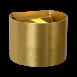 Wandlampen|Ygo Wandspot XIO Rond Mat Goud