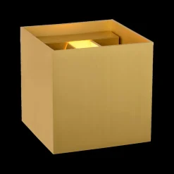 Wandlampen|Ygo Wandspot XIO Vierkant Mat Goud