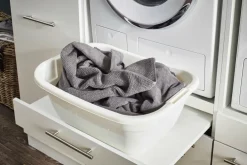 Wasruimte & Opbergkasten|Ygo Wasmachinekast LAUNDRY H162 Wit