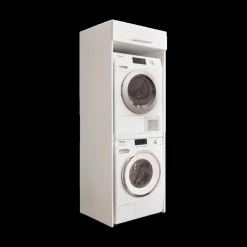 Wasruimte & Opbergkasten|Ygo Wasmachinekast LAUNDRY H200 Wit
