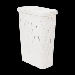 Was- & Linnenmanden|Badkameropbergers|Ygo Wasmand CORBIA 40L M/Deksel Wit