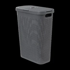 Was- & Linnenmanden|Badkameropbergers|Ygo Wasmand CORBIA 40L M/Deksel Grijs