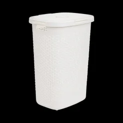 Was- & Linnenmanden|Badkameropbergers|Ygo Wasmand CORBIA 60L M/Deksel Wit