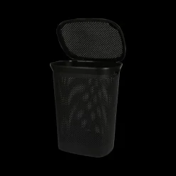 Was- & Linnenmanden|Badkameropbergers|Ygo Wasmand FILOM Hoog 60l M/Deksel Zwart