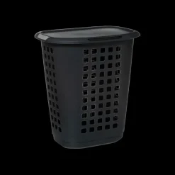 Was- & Linnenmanden|Badkameropbergers|Ygo Wasmand HAMPER M/Dek. 63L Dk. Grijs