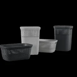 Was- & Linnenmanden|Badkameropbergers|Ygo Wasmand KRITT Rotan 45L Grijs