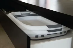 Was- & Linnenmanden|Badkameropbergers|Ygo Wasmand LAUNDRIK Plooibaar Wit/Grijs