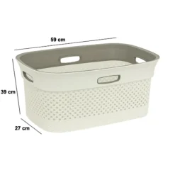 Was- & Linnenmanden|Badkameropbergers|Ygo Wasmand PURLLE 45L Beige