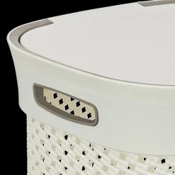 Was- & Linnenmanden|Badkameropbergers|Ygo Wasmand PURLLE 60L M/Deksel Beige