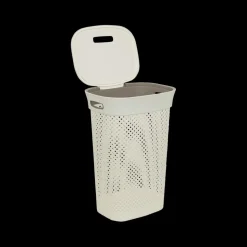Was- & Linnenmanden|Badkameropbergers|Ygo Wasmand PURLLE 60L M/Deksel Beige