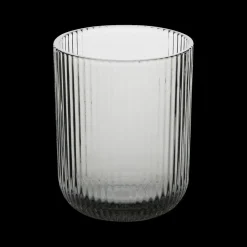 Glazen|Ygo Waterglas EMMA 25cl Ribbel Grijs