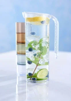 Glazen|Ygo Waterkan MYLLE M/4Mok Plas.