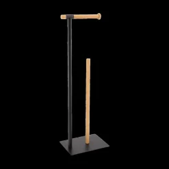 Toiletaccessoires|Ygo WC-Rolhouder ATHOR Bamboe/Met. Zwart
