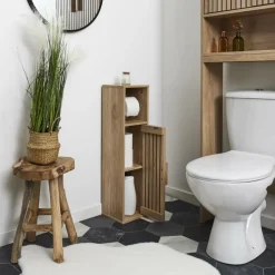 Toiletaccessoires|Ygo WC-Rolhouder CALUNA M/Deur Naturel