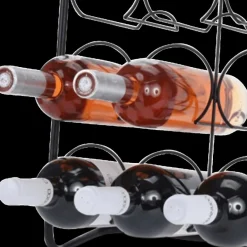 Decoratieve Opbergers|Opbergen|Ygo Wijnrek CHEERS 12F. Met. Zwart