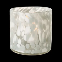 Woondecoratie|Ygo Windlicht BABLU Rnd Gls Bl/Gr