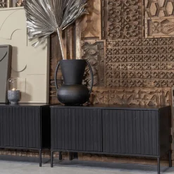 Tv-Meubelen|Ygo Woood TV-meubel GRAVURE Zwart B100