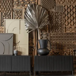 Tv-Meubelen|Ygo Woood TV-meubel GRAVURE Zwart B100