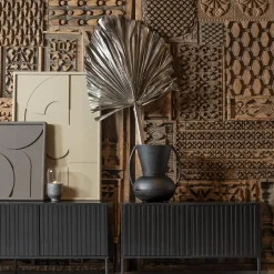 Tv-Meubelen|Ygo Woood TV-meubel GRAVURE Zwart B150