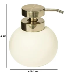 Wastafelaccessoires|Ygo Zeepdispenser ONIO Beige/Goud